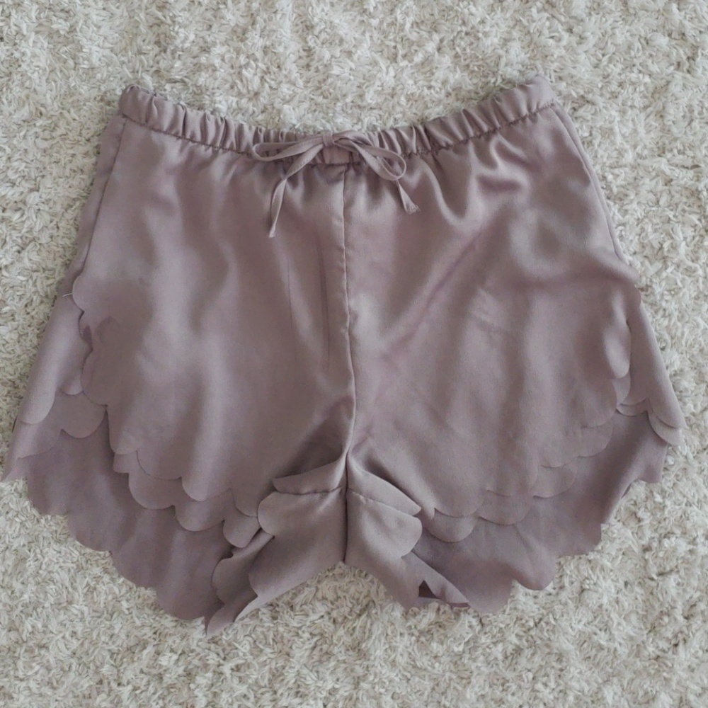 Scalloped shorts